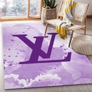 Louis Vuitton Pearly Purple Living Room Carpet 064