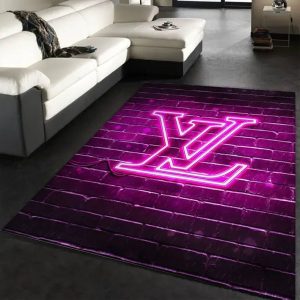 Louis Vuitton Pink Logo Living Room Carpet 066
