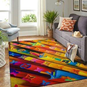 Louis Vuitton Rainbow Living Room Carpet 070