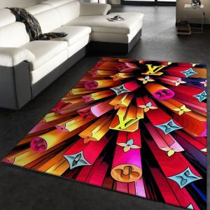 Louis Vuitton Rainbow Stars Living Room Carpet 071