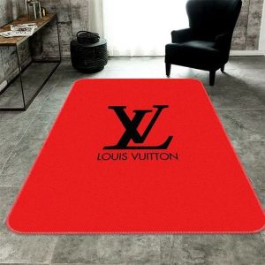 Louis Vuitton Red Living Room Carpet 075