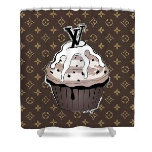Louis Vuitton Shower Curtain Cupcake 035