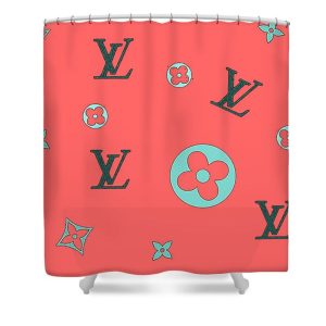 Louis Vuitton Shower Curtain Flower 039