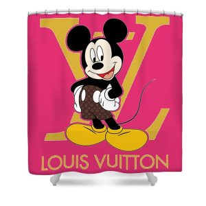 Louis Vuitton Shower Curtain Red 059