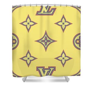 Louis Vuitton Shower Curtain Yellow 063