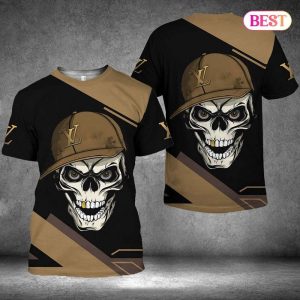 LV Skullcap Luxury Brand 3D T-Shirt 043