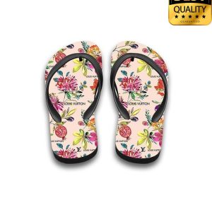 Louis Vuitton Tropical Floral Flip Flops And Hawaii Shirt Shorts 061 4