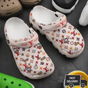 Louis Vuitton White Bull Crocs 031