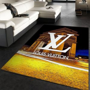 Louis Vuitton White Logo Living Room Carpet 087