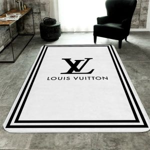 Louis Vuitton White Luxury Living Room Carpet 088