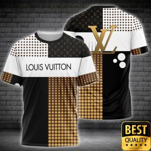 Louis Vuitton White With Yellow Pattern US T-Shirt 128