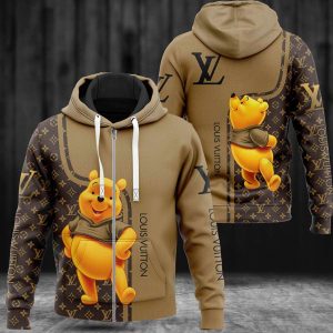 Louis Vuitton Winnie The Pooh Luxury 3D Hoodie Limited Edition 055