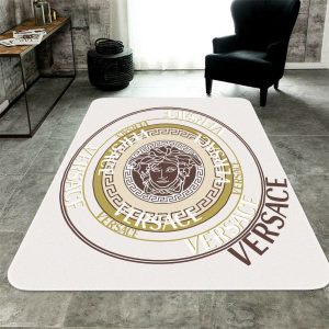 Luxury Logo Versace Living Room Carpet And Rug 036