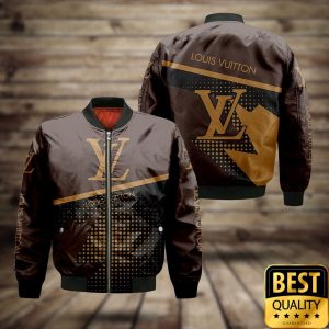 Luxury Louis Vuitton Dark and Light Brown with Logo on Chest 3D Shirt and Pants 5