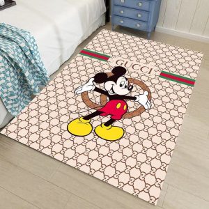 Luxury Mickey Mouse Gucci Living Room Carpet And Rug 030