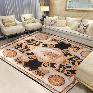 Luxury Pattern Versace Living Room Carpet And Rug 037