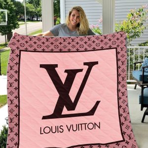 Luxury Pink Louis Vuitton Blanket 036