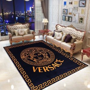 Medusa Golden Luxury Versace Living Room Carpet And Rug 040