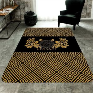 Medusa Pattern VersaceLiving Room Carpet And Rug 044
