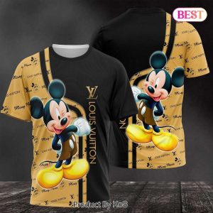 Mickey Mouse Cartoon Louis Vuitton 3D T-Shirt 004