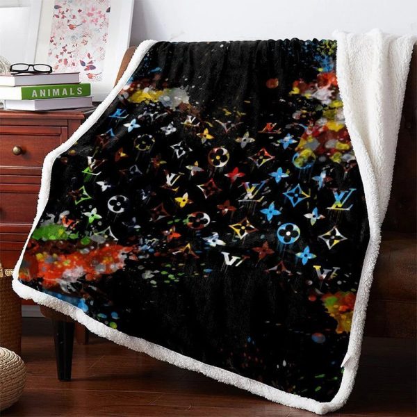 Mixed Colors Louis Vuitton Blanket 039