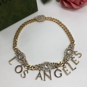 New Arrival Gucci Gold Necklace Women 057