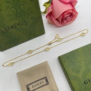 New Arrival Gucci Gold Necklace Women 077