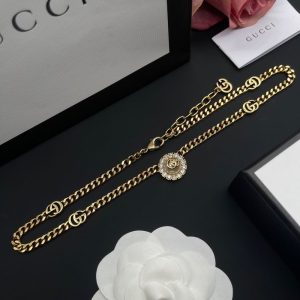 New Arrival Gucci Gold Necklace Women 087