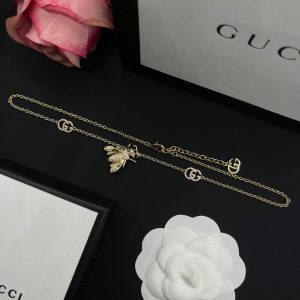 New Arrival Gucci Gold Necklace Women 088