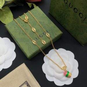 New Arrival Gucci Gold Necklace Women 094