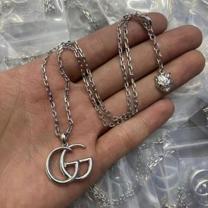 New Arrival Gucci Silver Necklace Women 005