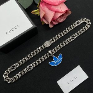 New Arrival Gucci Silver Necklace Women 035