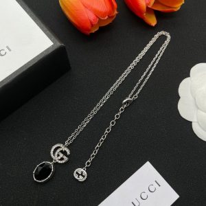 New Arrival Gucci Silver Necklace Women 036