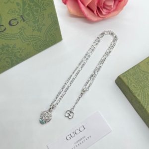 New Arrival Gucci Silver Necklace Women 041