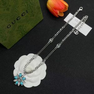 New Arrival Gucci Silver Necklace Women 042
