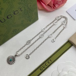 New Arrival Gucci Silver Necklace Women 058