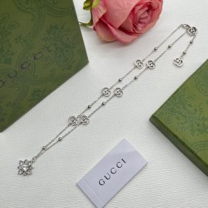 New Arrival Gucci Silver Necklace Women 065