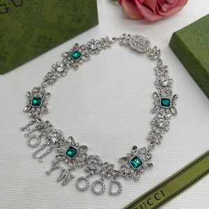 New Arrival Gucci Silver Necklace Women 071