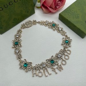 New Arrival Gucci Silver Necklace Women 073