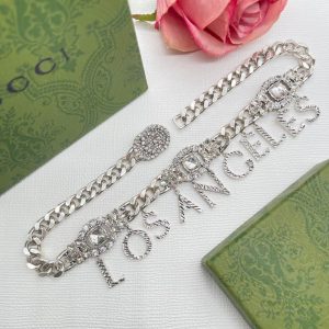 New Arrival Gucci Silver Necklace Women 074
