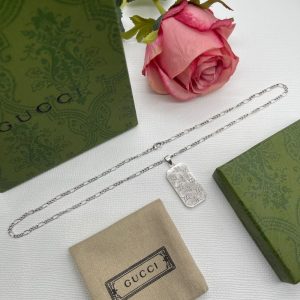 New Arrival Gucci Silver Necklace Women 076