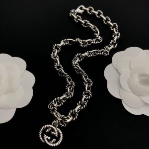 New Arrival Gucci Silver Necklace Women 085
