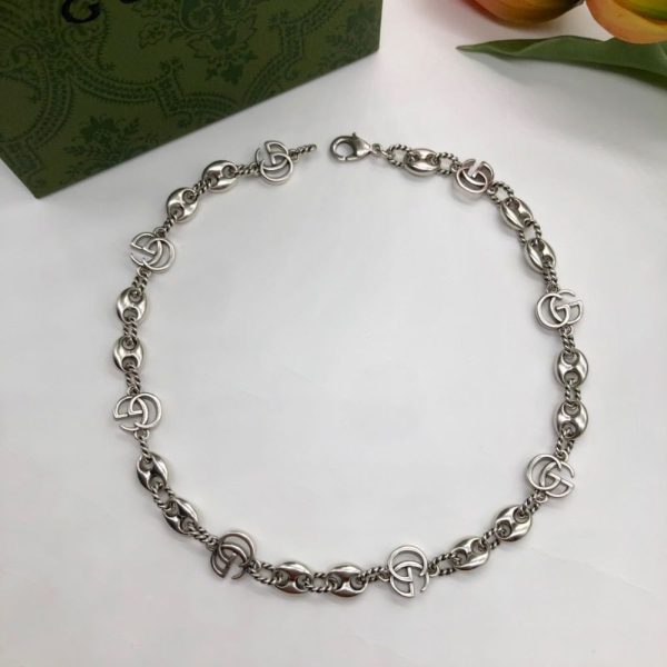 New Arrival Gucci Silver Necklace Women 102