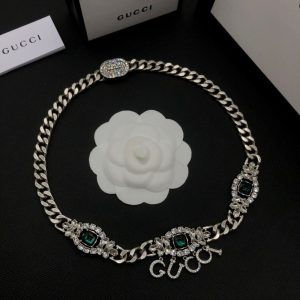 New Arrival Gucci Silver Necklace Women 104