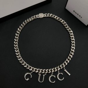 New Arrival Gucci Silver Necklace Women 105
