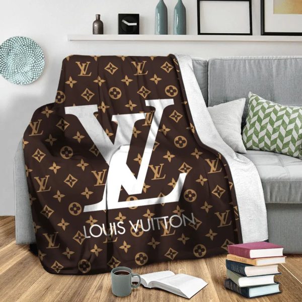 New Brown Louis Vuitton Blanket 041