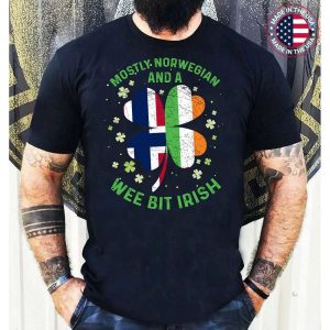 Norwegian Wee Bit Irish Norway St Patricks Day T-Shirt
