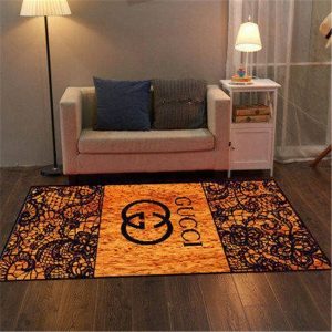 Orange Luxury Gucci Living Room Carpet And Rug 040