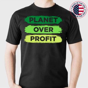 Planet Over Profit Earth Day Vintage T-Shirt