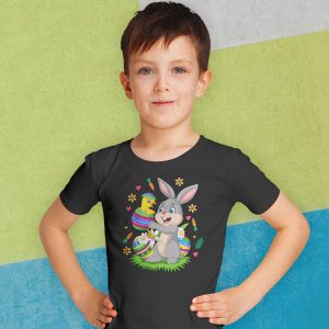 Rabbit Holding A Baby Chick Hatching From An Easter Egg T-Shirt